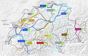 Suche der Routen